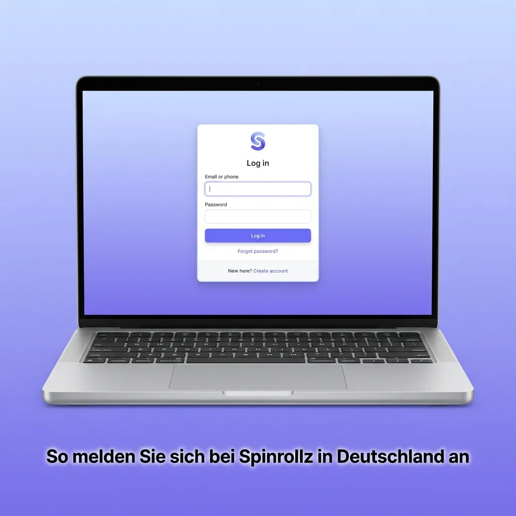 So melden Sie sich bei Spinrollz in Deutschland an