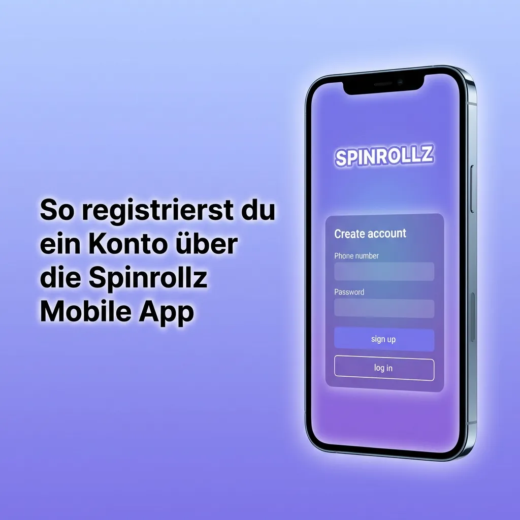 So registrierst du ein Konto über die Spinrollz Mobile App