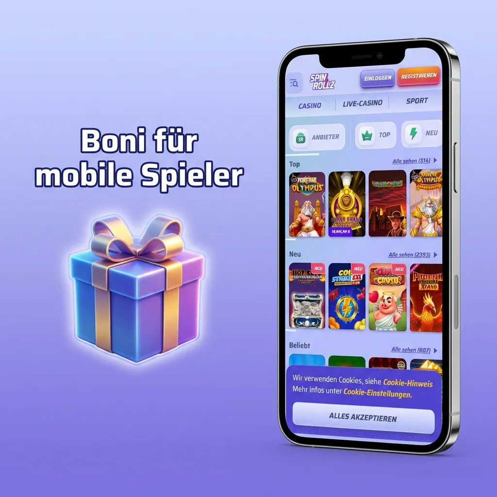 Boni für mobile Spieler