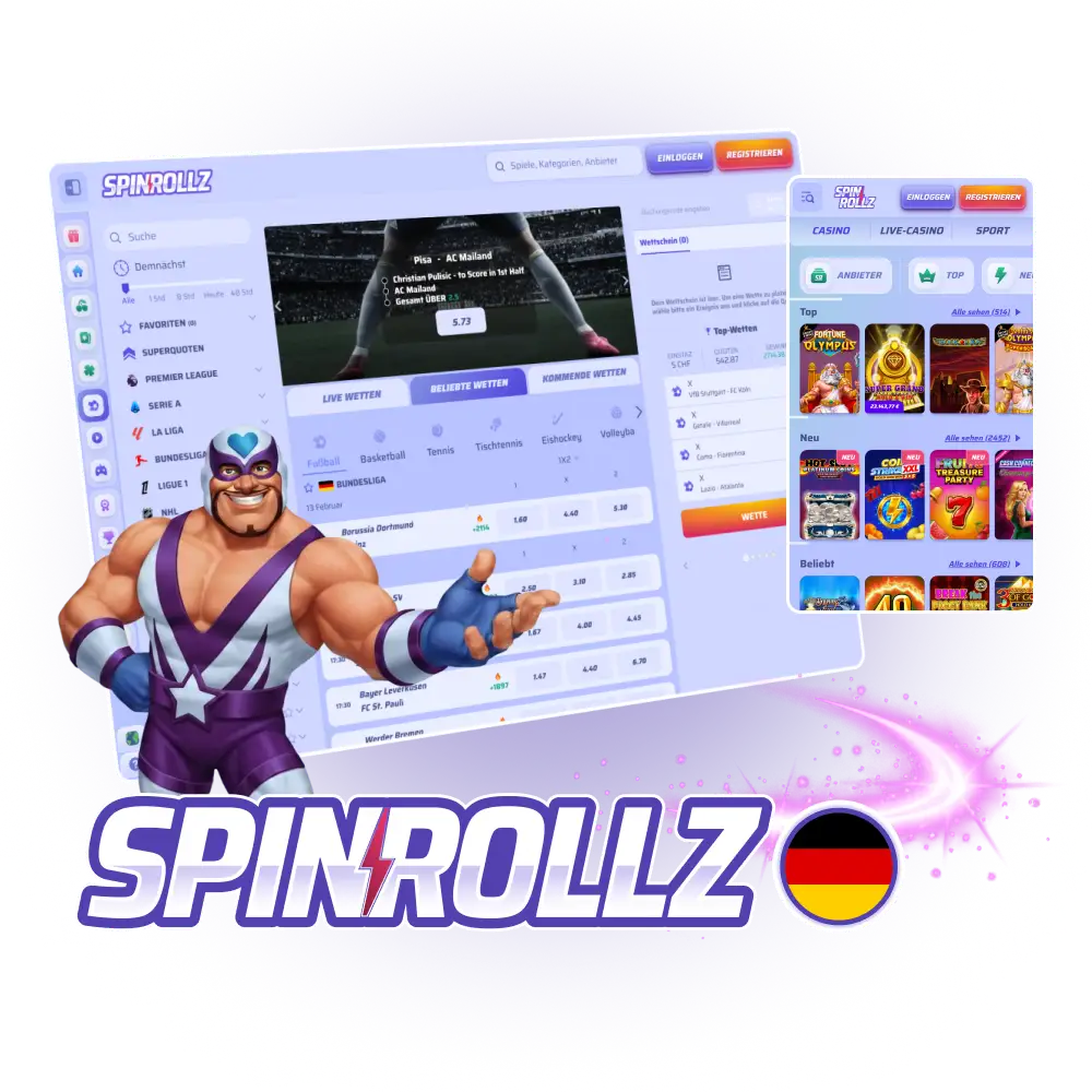spinrollz hauptseite überschrift