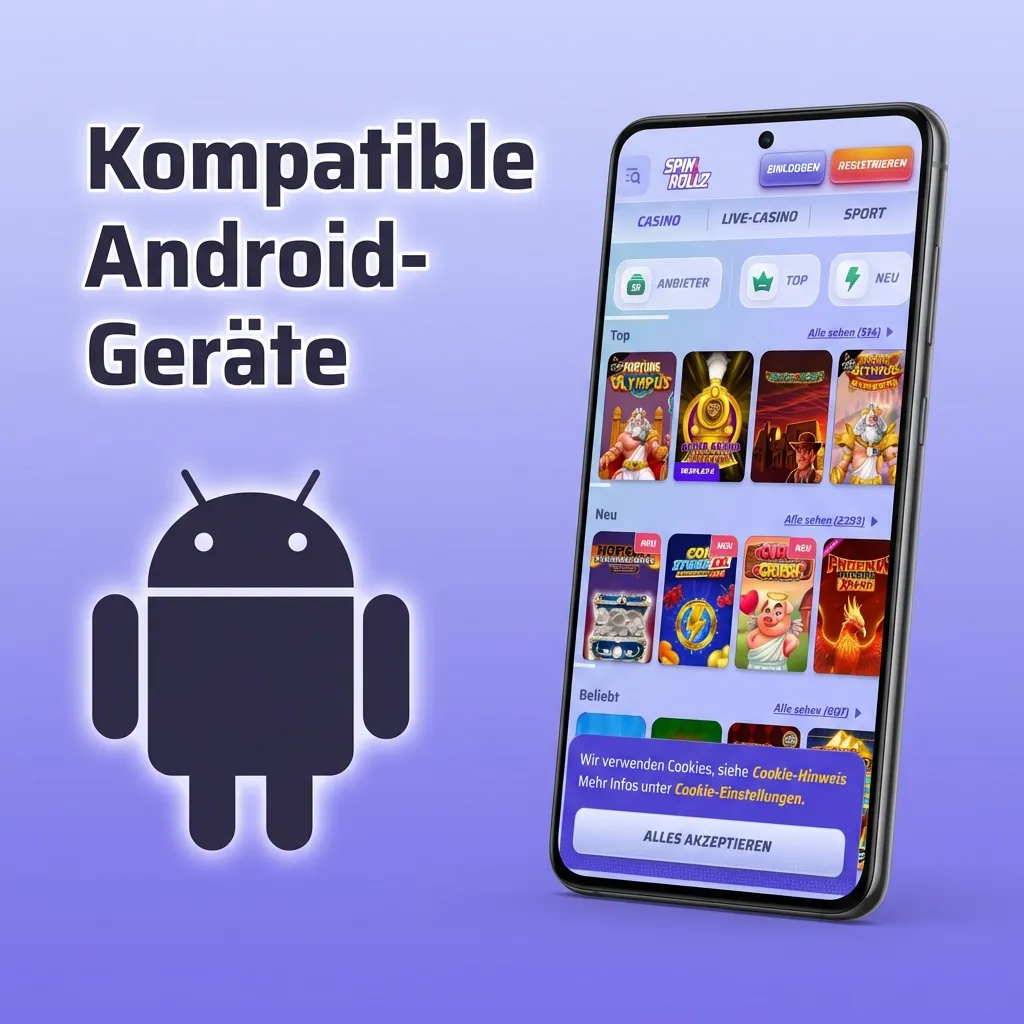 Liste kompatibler Android-Smartphones wie Samsung Galaxy, Xiaomi, OnePlus, Google Pixel und weitere Modelle