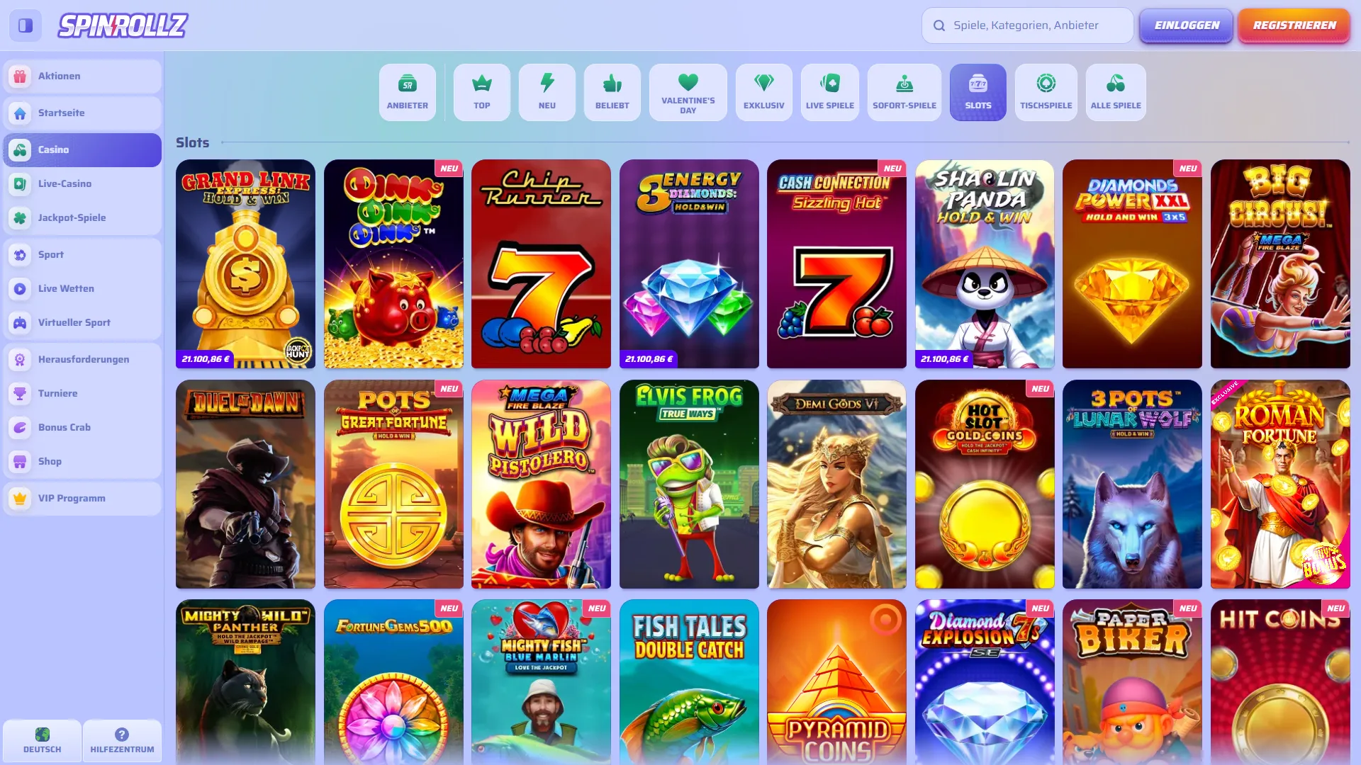 spinrollz slots