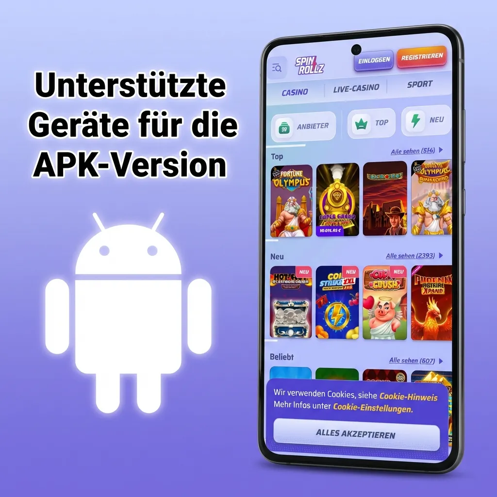 Unterstützte Geräte für die APK-Version