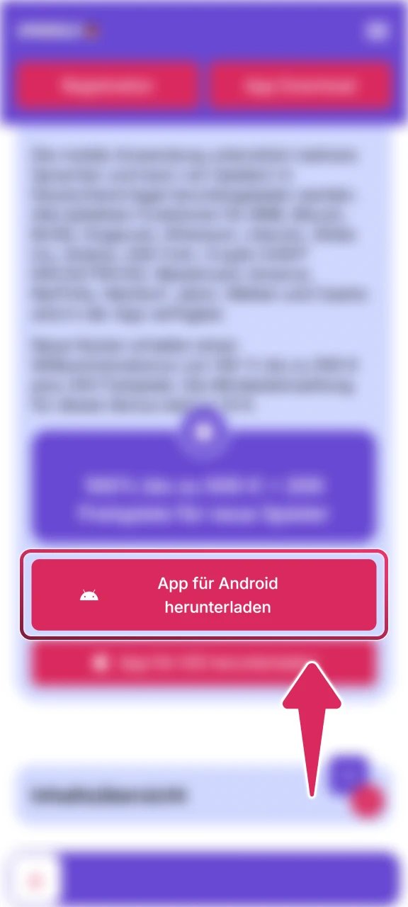Klicken Sie auf die Schaltfläche um die Spinrollz APK Datei herunterzuladen.